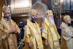 Патриаршее служение в праздник Собора Московских святых в Храме Христа Спасителя. Общемосковский крестный ход